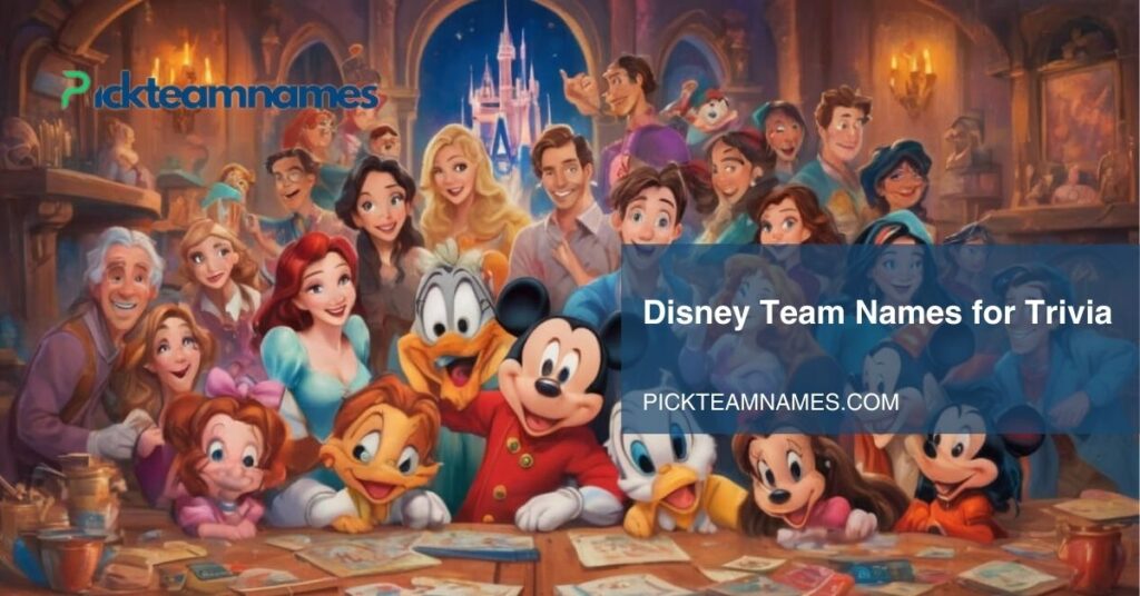 disney team names for trivia