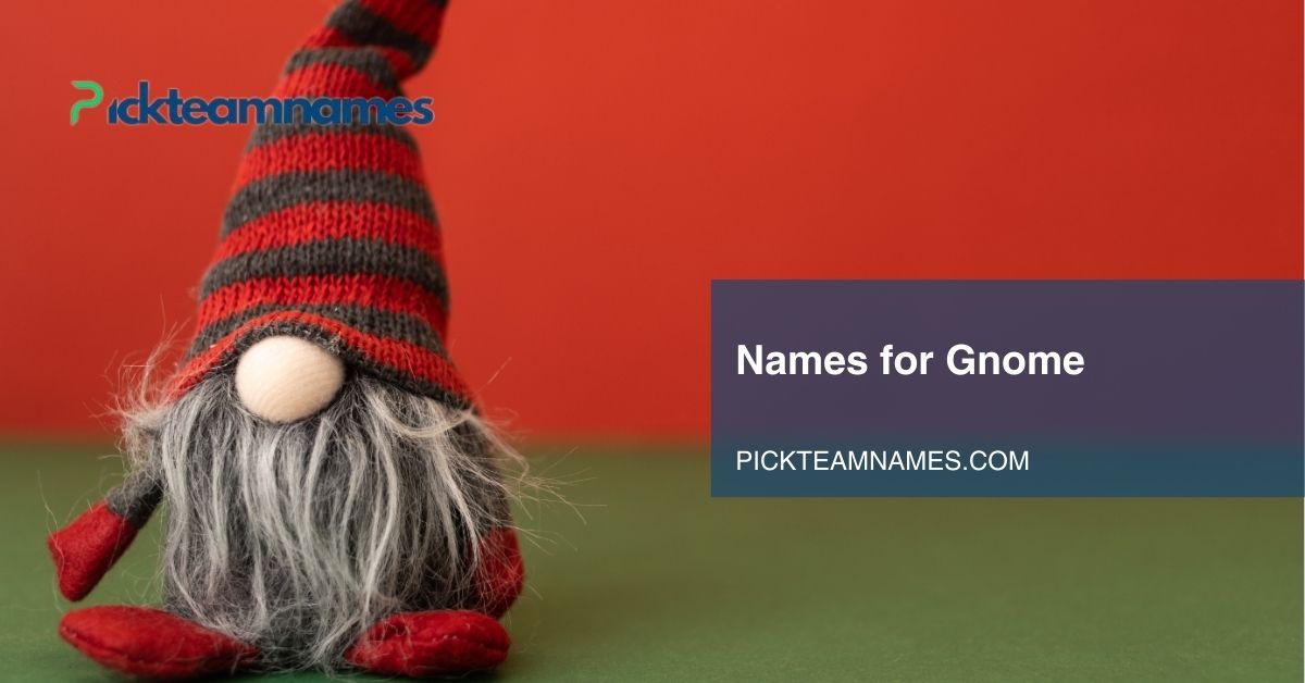 names for gnome