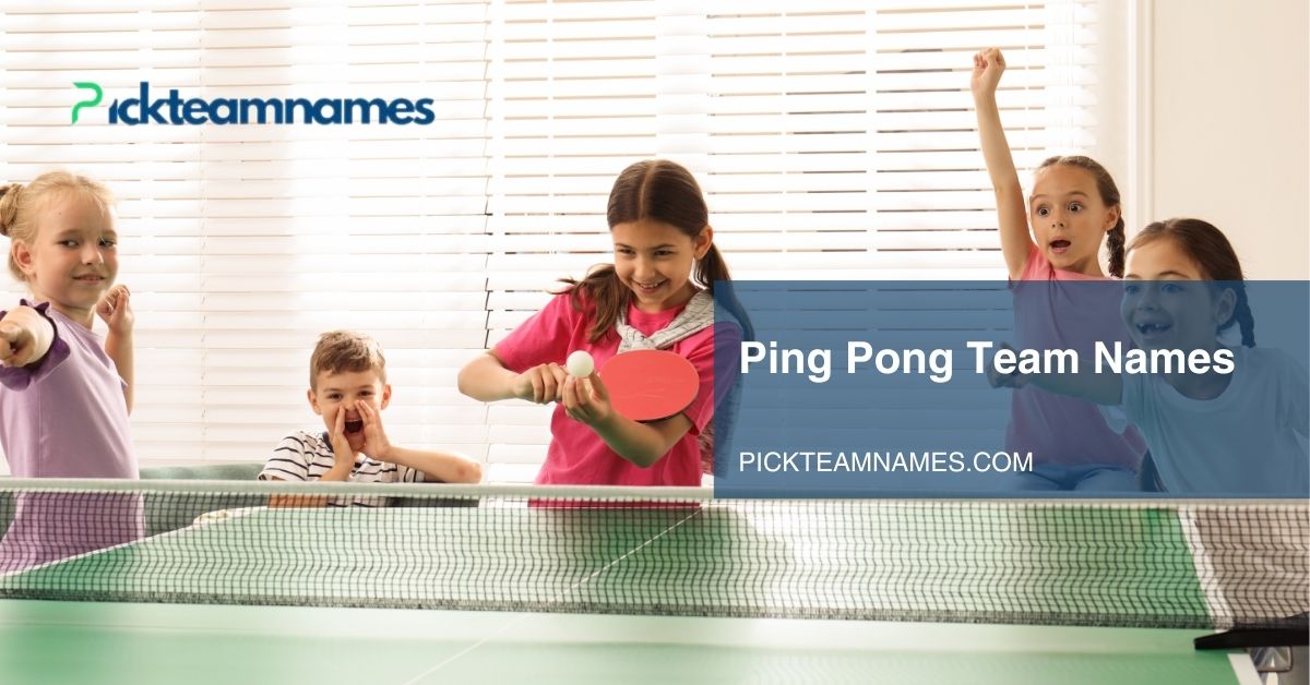 ping pong team names