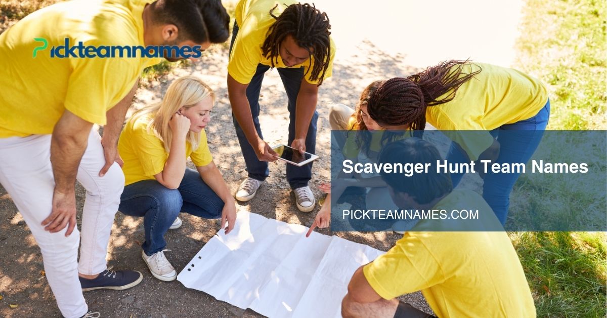 scavenger hunt team names